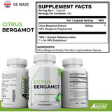خلاصة فاكهة البرغموت الحمضية 500 ملج 180 كبسولة -  Freak Athletics Citrus Bergamot Extract 500 mg 180 Capsules