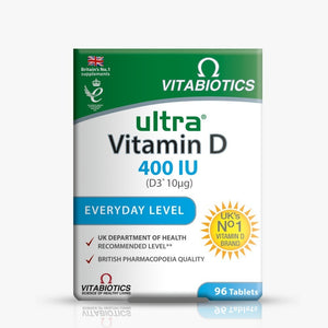 ألترا فيتامين د 400 وحدة دولية 96 قرص - Ultra Vitamin D 400 IU 96's - Herbanta -  تسوق الان بأفضل سعر في السعودية