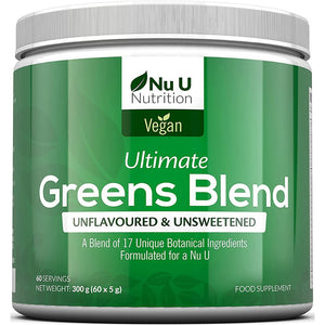 باودر جرين بليند الوجية الخضراء مناسب للنباتيين 300 جرام - Nu U Vegan Greens Blend Powder 300g - Herbanta -  تسوق الان بأفضل سعر في السعودية