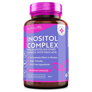 مركب الإينوزيتول 90 كبسولة نباتية - Nutravita Inositol Complex 90 Vegan Capsules