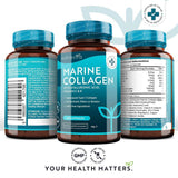 كبسولات الكولاجين البحري 1000 ملج مع حمض الهيالورونيك - Nutravita Marine Collagen 1000 mg Capsules With Hyaluronic Acid