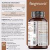 كبسولات القرفة العضوية 1000 ملج 180 كبسولة - Weight World Organic Cinnamon 1000 mg Capsules 180’s