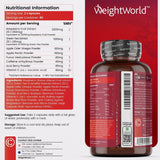 كبسولات راسبري كيتون بلس 4280 مجم 180 كبسولة - Weight World Raspberry Ketone Plus 4280 mg Capsules 180's