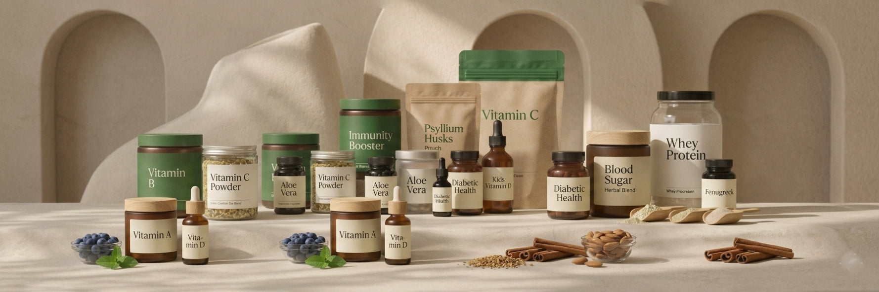 الفيتامينات والمكملات الغذائية