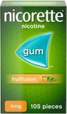 نيكوريت 4 ملج لبان نيكوتين 105 قطعة - Nicorette 4 mg Nicotine Gum 105 Pieces