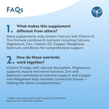 كالسيوم، مغنيسيوم وزنك 365 قرص - Nutravita Calcium, Magnesium & Zinc 365 Tablets