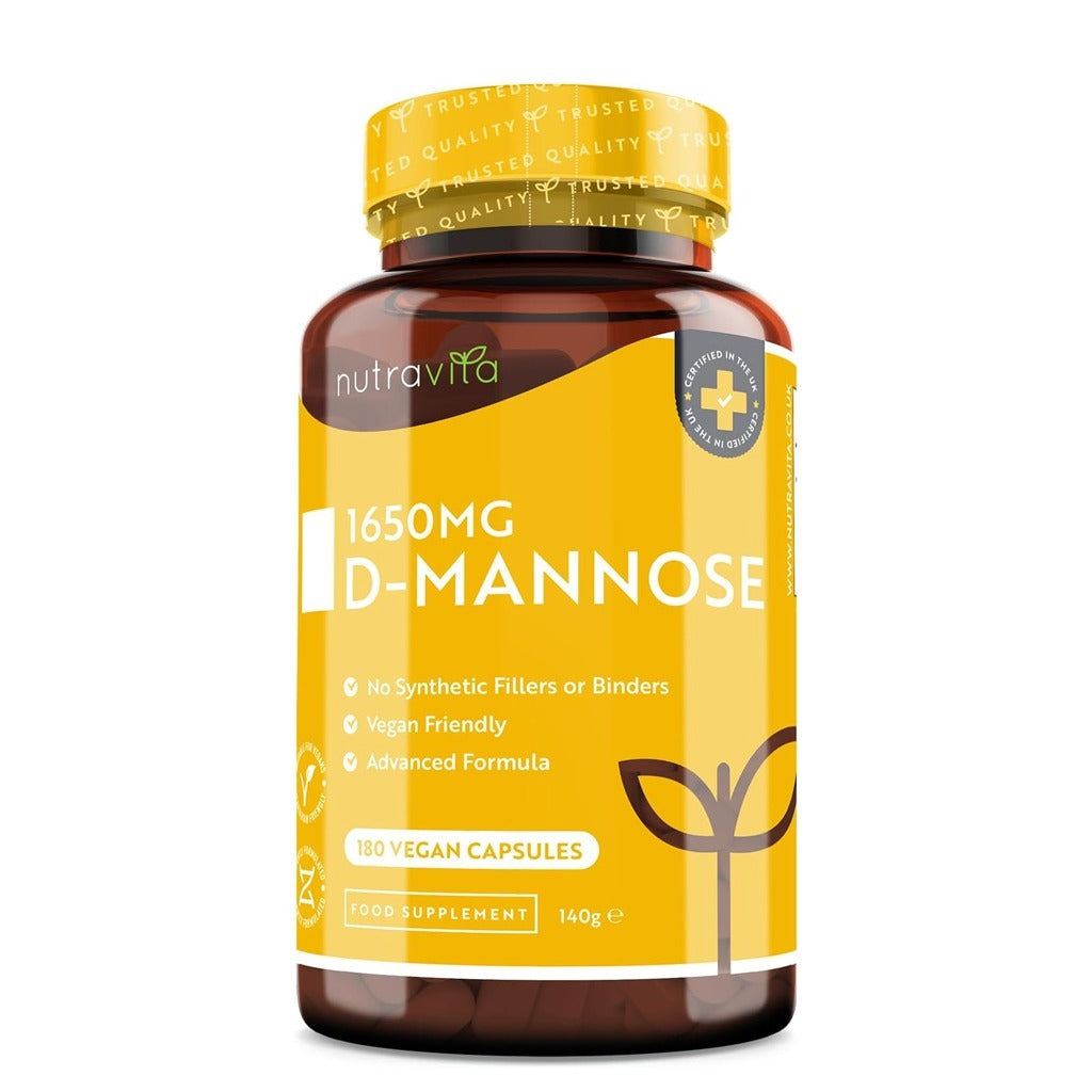 كبسولات دي مانوز 1650 ملج 180 كبسولة - Nutravita D-Mannose 1650mg 180 Capsules