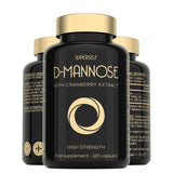 دي مانوز مع مستخلص كرانبيري 1000 ملج 120 كبسولة - SuperSelf D-Mannose with Cranberry Extract 120 Capsules