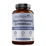 فيتامينات ومعادن متعددة 365 قرص نباتي - Nutravita Multivitamins & Minerals 365 Vegan Tablets