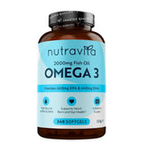 أوميجا 3 زيت السمك 2000 مجم 240 كبسولة - Nutravita Omega 3 Fish Oil 2000mg 240 Softgels