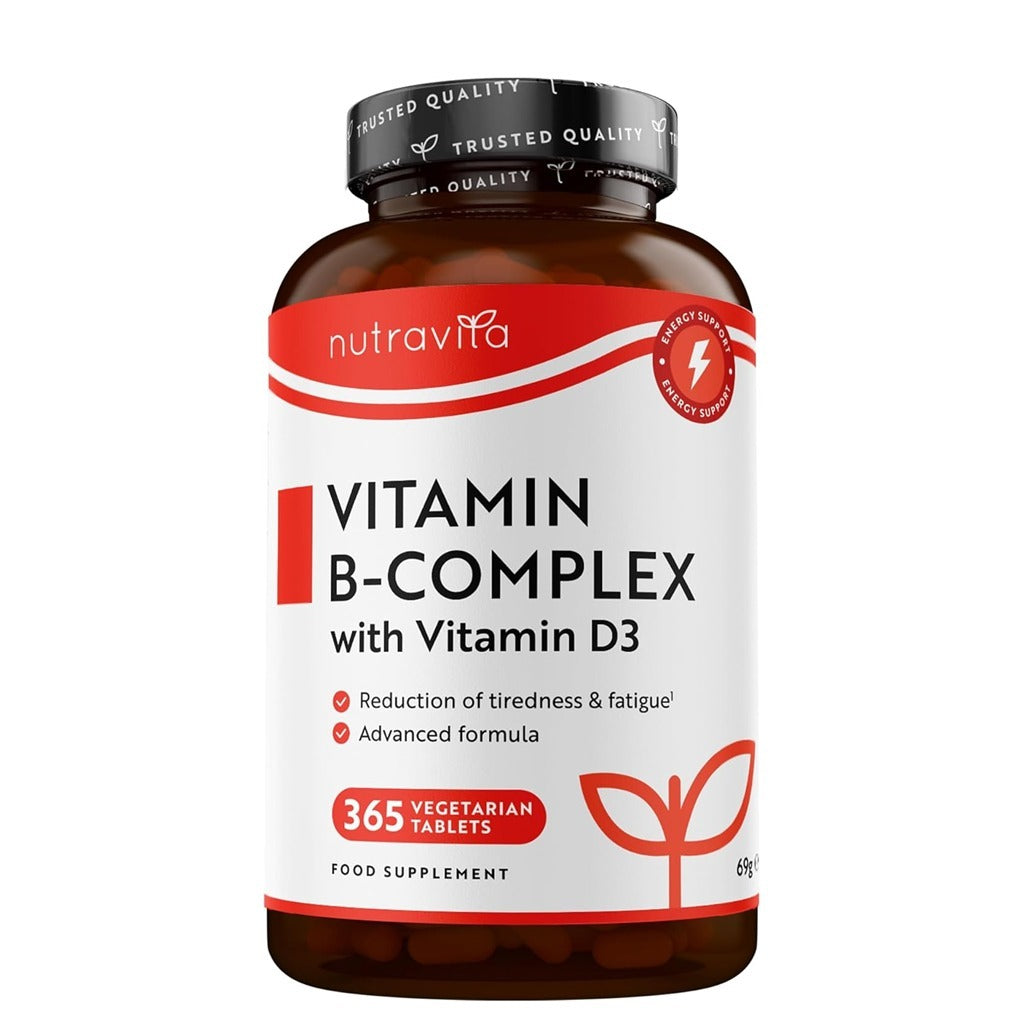 فيتامين ب مركب مع فيتامين د 365 قرص - Nutravita Vitamin B Complex With Vitamin D3 365 Tablets