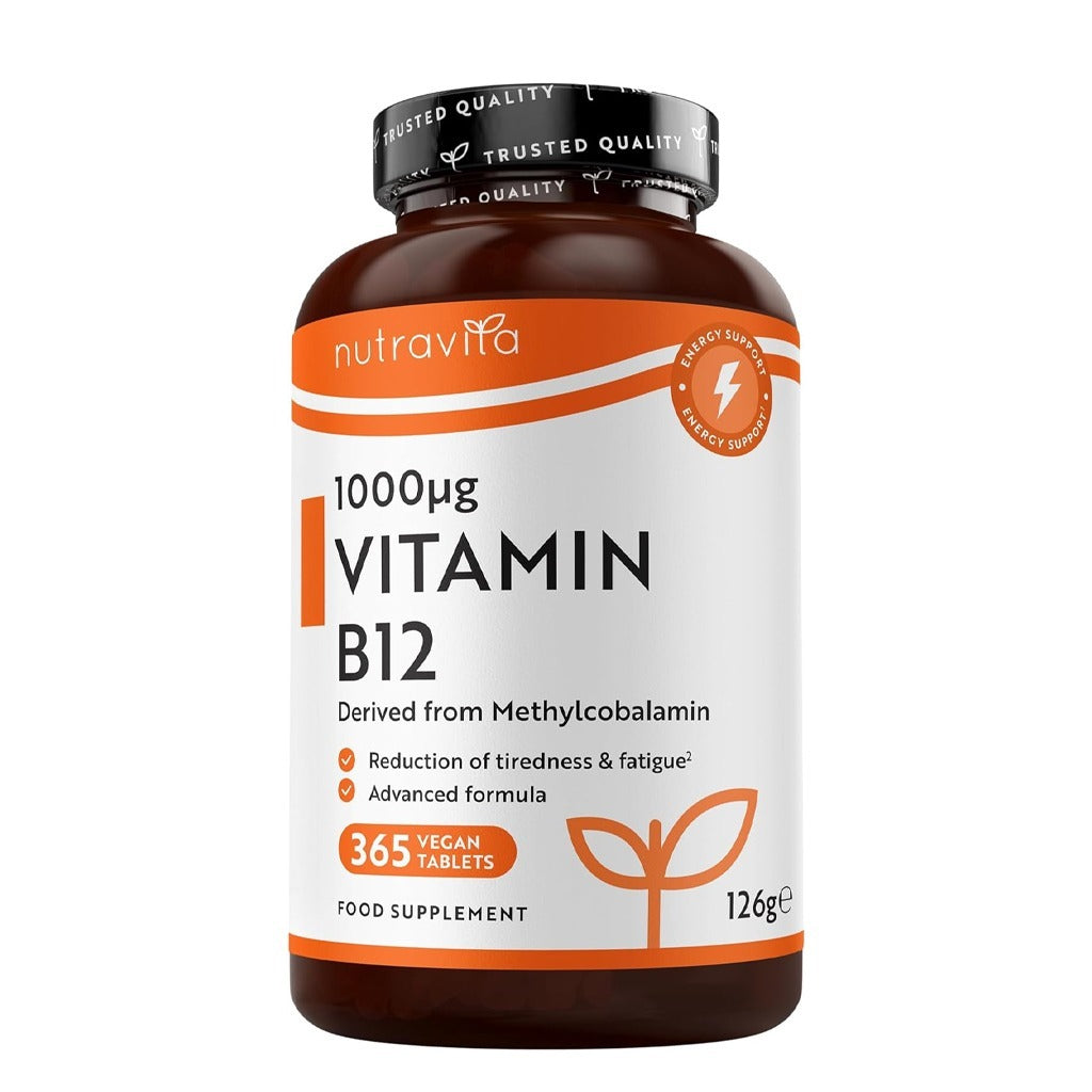 فيتامين ب12 تركيز 1000 ميكج 365 قرص - Nutravita Vitamin B12 1000mcg 365 Tablets