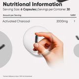 Activated Charcoal 2000 mg Capsules 180's - Weight World Activated Charcoal 2000 mg Capsules 180's 