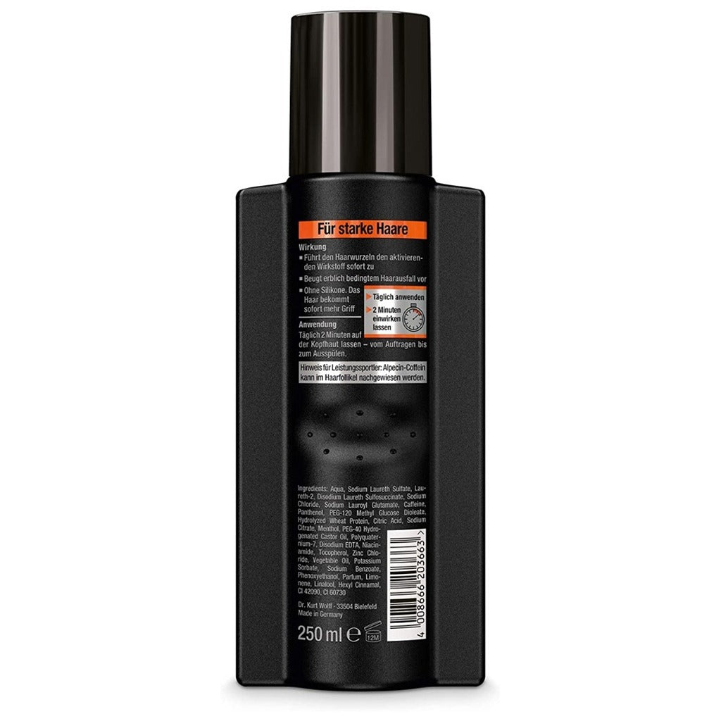 البشين الاسود كافيين شامبو للرجال 250 مل - Alpecin Black Caffeine Shampoo for Men 250ml