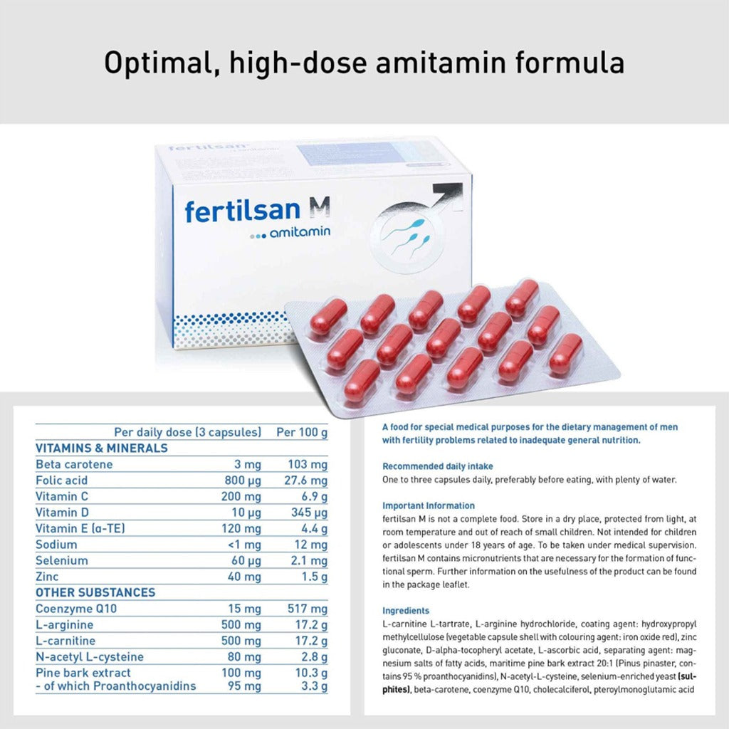 أميتامين فيرتلسان إم 90 كبسولة - Fertilsan M Amitamin 90 Capsules