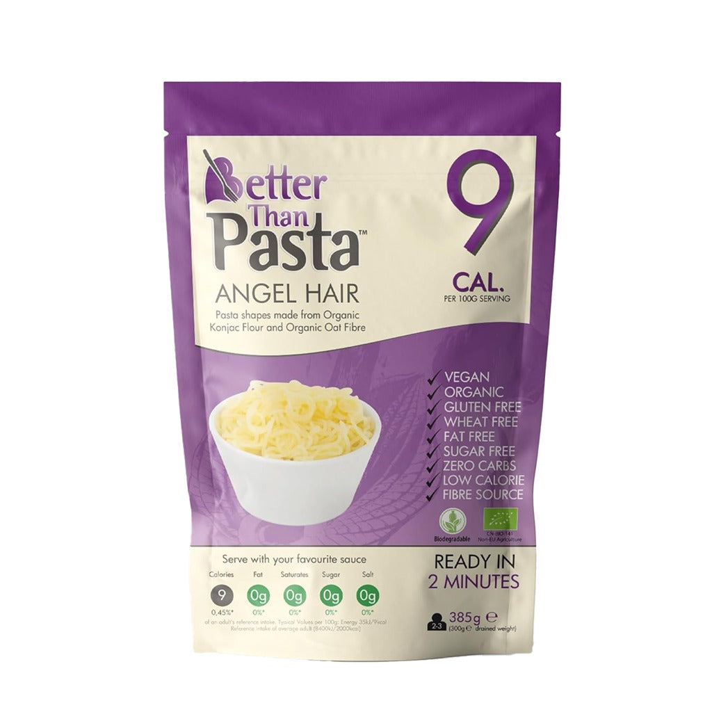 معكرونة اينجيل هير رفيعة للرجيم عضوي خالي من الكربوهيدرات 300 جم - Better Than Pasta Angel Hair 300g
