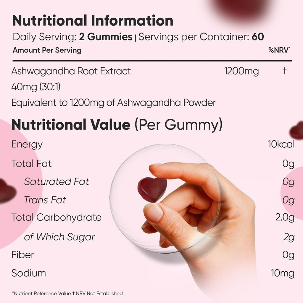 أشواجاندا 1200 ملج 120 قطعة مضغ - WeightWorld Ashwagandha 1200mg 120 Gummies