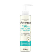 غسول الشوفان المغذي للبشرة الحساسة 200 مل - Aveeno Face Calm+Restore Nourishing Oat Cleanser For Sensitive Skin 200ml