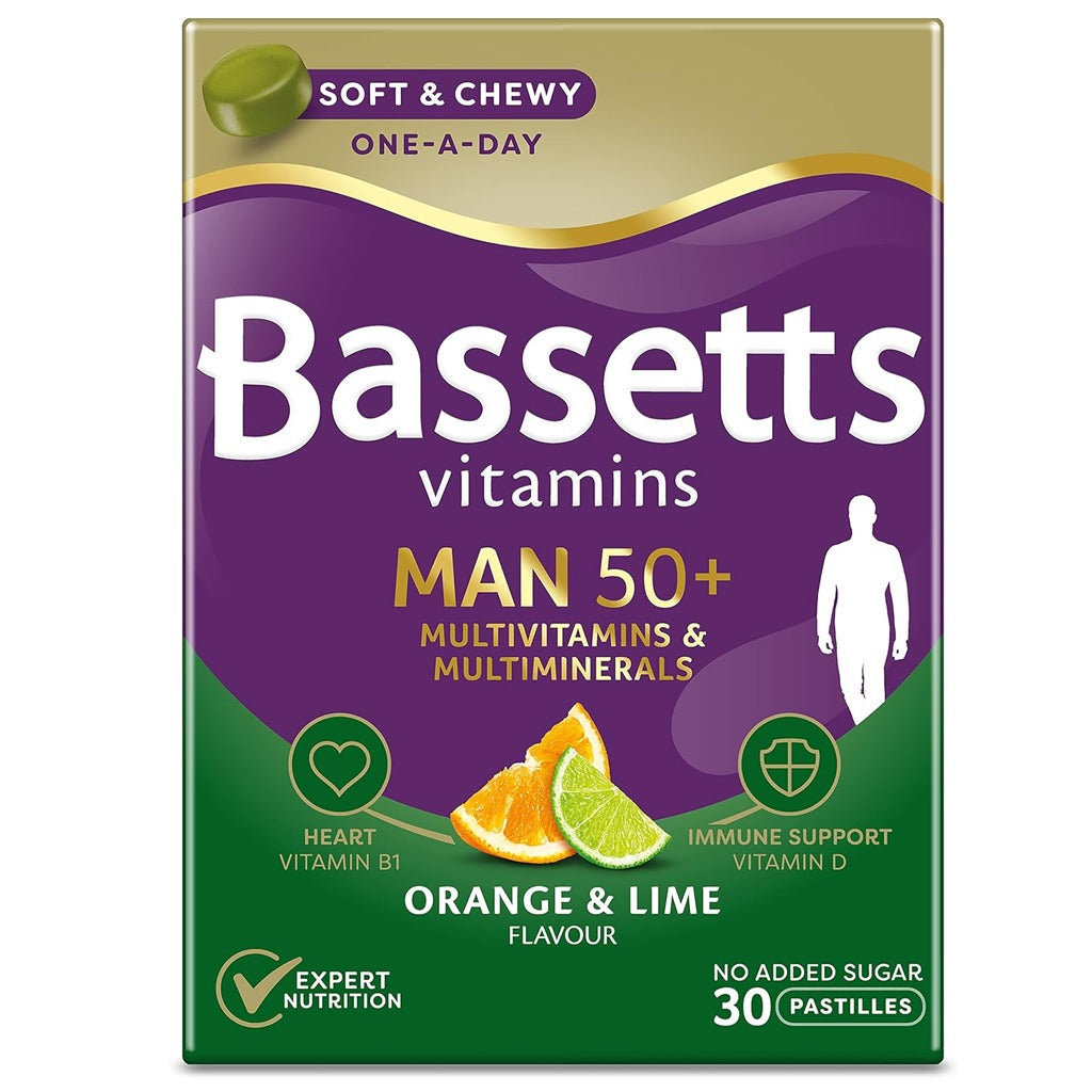 Bassett's Vitamins Man 50+ Multivitamins &amp; Multiminerals Pastilles 30's 