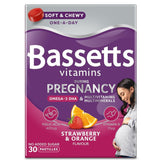 باسيتس فيتامينات ومعادن للحوامل مع الأوميجا 30 باستيليا مضغ - Bassetts Vitamins Pregnancy Omega-3 DHA, Multivitamins & Multiminerals Pastilles 30's