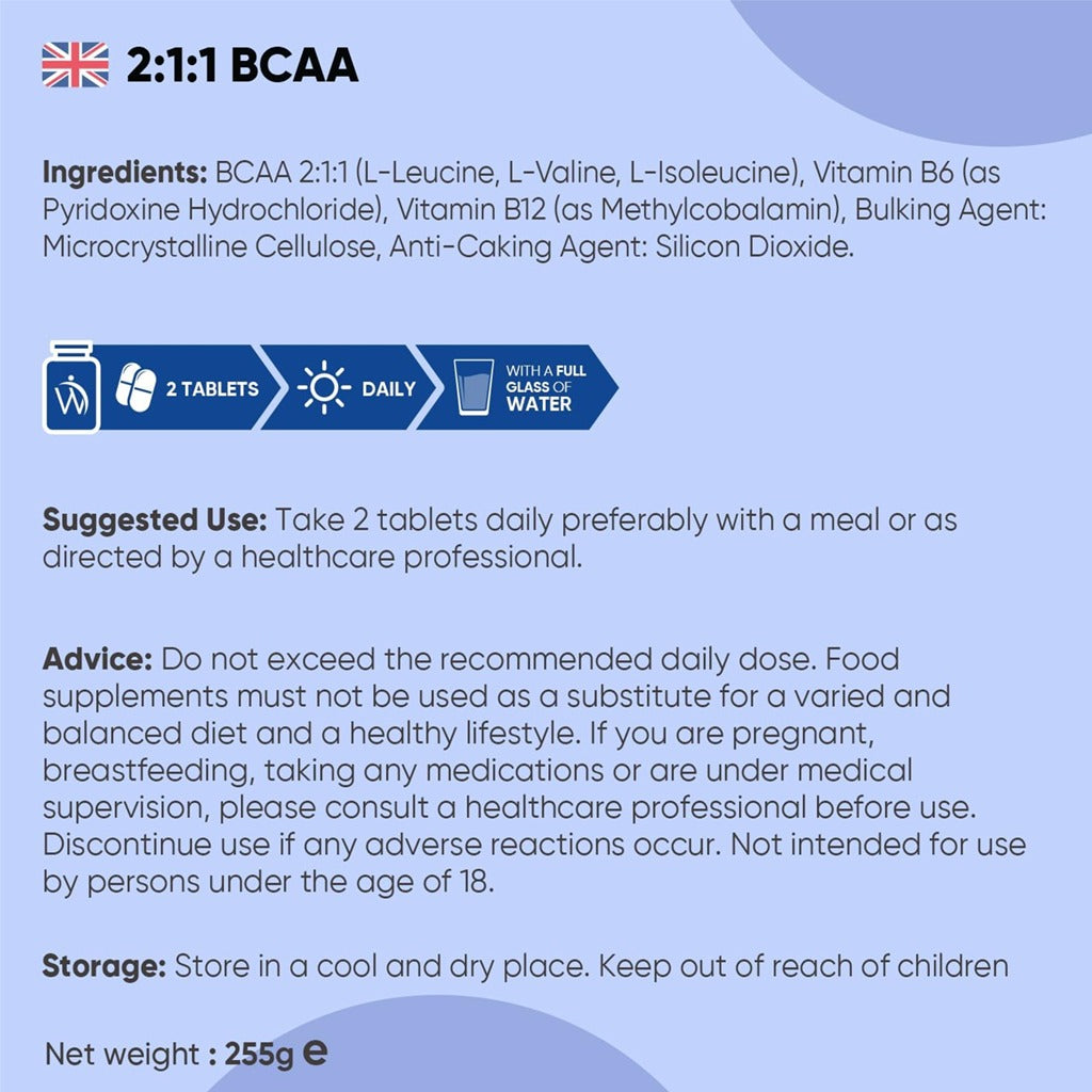 أحماض أمينية متفرعة السلسلة 180 قرص - WeightWorld BCAA 2000mg 180 Tablets