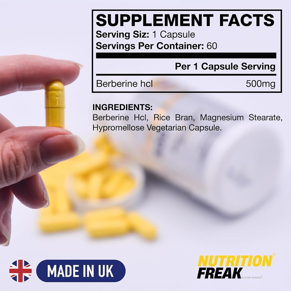 كبسولات البربرين 500 ملج 60 كبسولة - Freak Athletics Berberine 500mg 60 Capsules