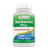 بربرين بلس 1000 ملج 60 كبسولة - Best Naturals Berberine Plus 1000mg 60 Capsules