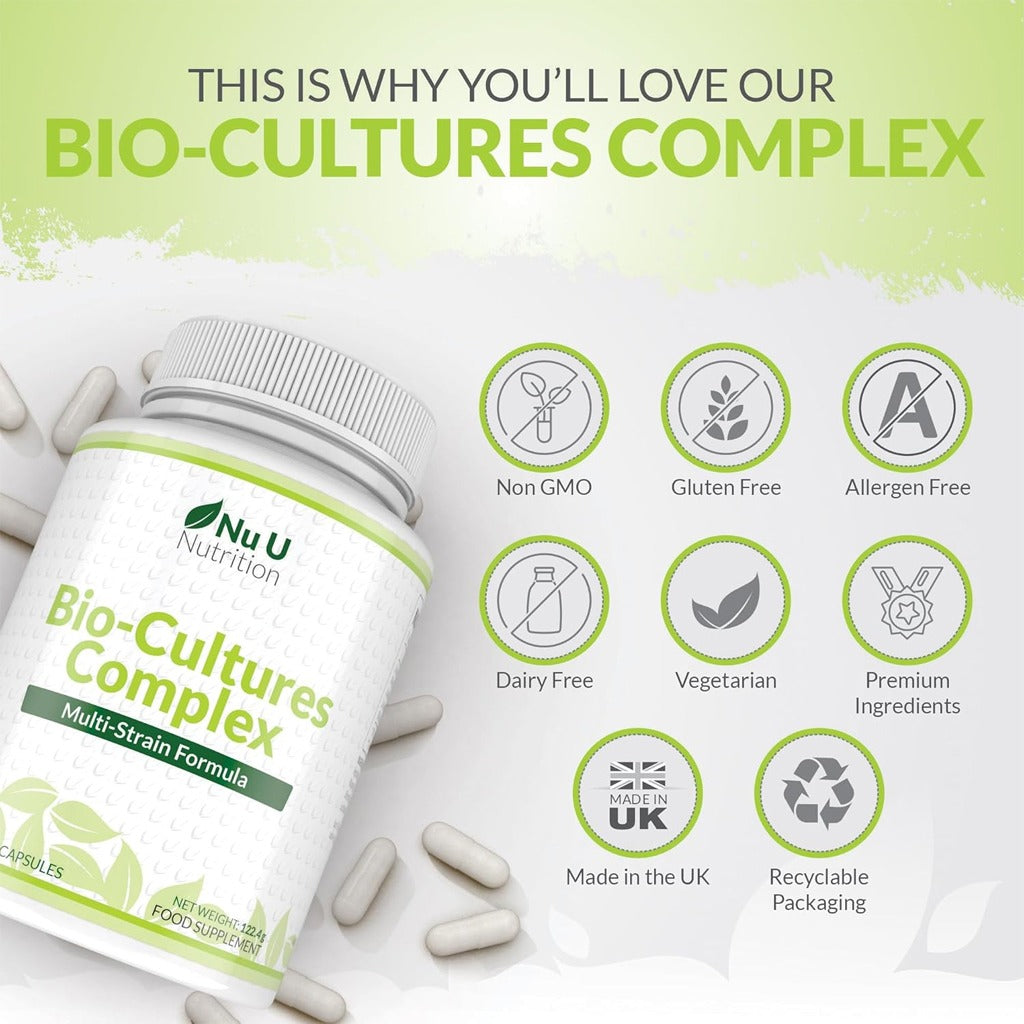 Nu U Bio-Cultures Complex Probiotic 180's