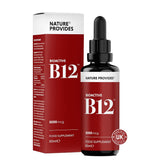 فيتامين ب12 قطرات سائلة 3000 ميكج 50 مل - Nature Provides Bioactive B12 Liquid Drops 3000mcg 50ml