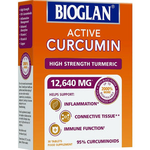 بيوجلان أقراص الكركمين النشط 12,640 ملج 30 قرص - Bioglan Active Curcumin 12,640 mg 30 Tablets
