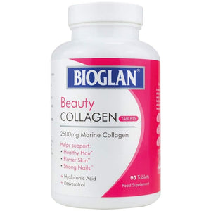 بيوجلان بيوتي كولاجين بحري للبشرة 2500 مجم 90 قرص - Bioglan Beauty Collagen Tablets 2500 mg 90's