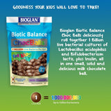 بيوجلان بيوتيك بالانس كرات الشوكولاتة بالحليب للأطفال 30 قطعة - Bioglan Biotic Balance Milk ChocBalls For Kids 30’s