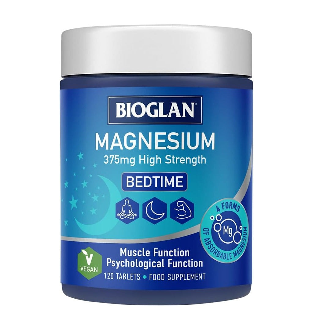 بيوجلان أقراص مغنيسيوم نشط 375 ملج 120 قرص - Bioglan Active Magnesium 375mg 120 Tablets