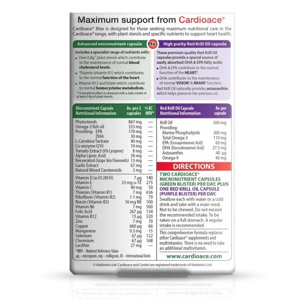 Cardioace Max 84 Capsules