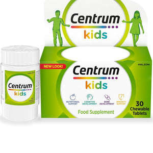 Centrum Kids Chewable Vitamins 30 Tablets - Centrum Kids Chewable Tablets 30's
