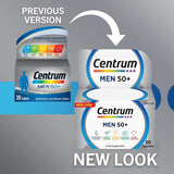 Centrum Men 50+ 30 Tablets - Multivitamin - Centrum Men 50+ 30's