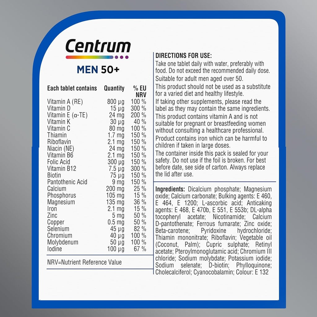 Centrum Men 50+ 30 Tablets