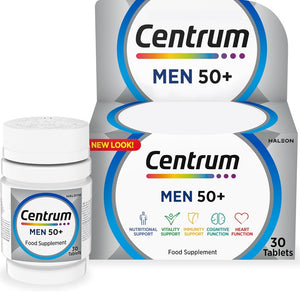 سنتروم فيتامينات للرجال فوق الخمسين 30 قرص - Centrum Men 50+ 30's