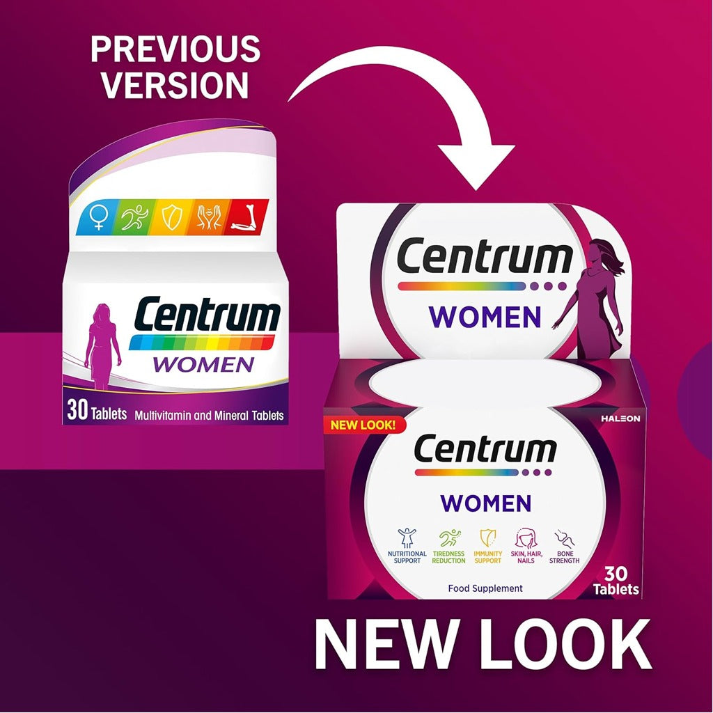سنتروم فيتامينات للسيدات 30 قرص - Centrum Women 30 Tablets