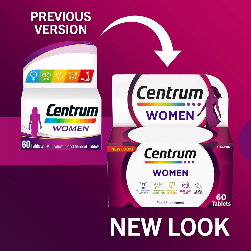 سنتروم فيتامينات للسيدات 60 قرص - Centrum Women 60 Tablets