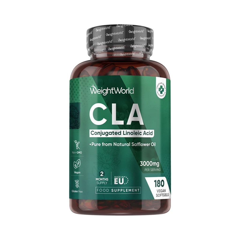 Linoleic Acid 3000 mg 180 Capsules - Weight World CLA 3000 mg Softgels 180's 