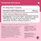إنزيم كو كيو 10 تركيز 200 مجم 120 كبسولة - Nutravita CoQ10 200mg 120 Capsules