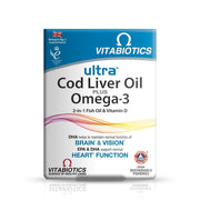 Ultra Cod Liver Oil Plus Omega 3 60 Capsules