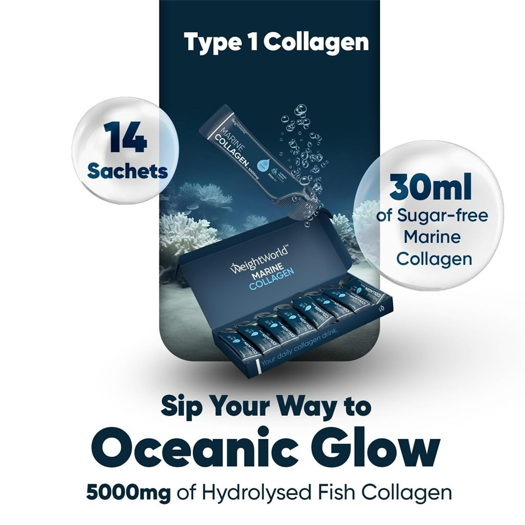 Marine Collagen Drink 5000 mg 15 Sachets - Weight World Advanced Marine Collagen Drink 15's