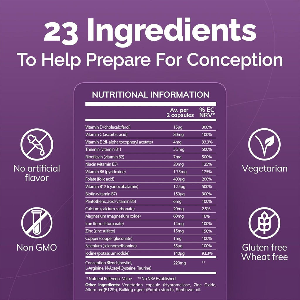 كونسيف بلس للنساء 60 كبسولة - Conceive Plus Women 60 Capsules