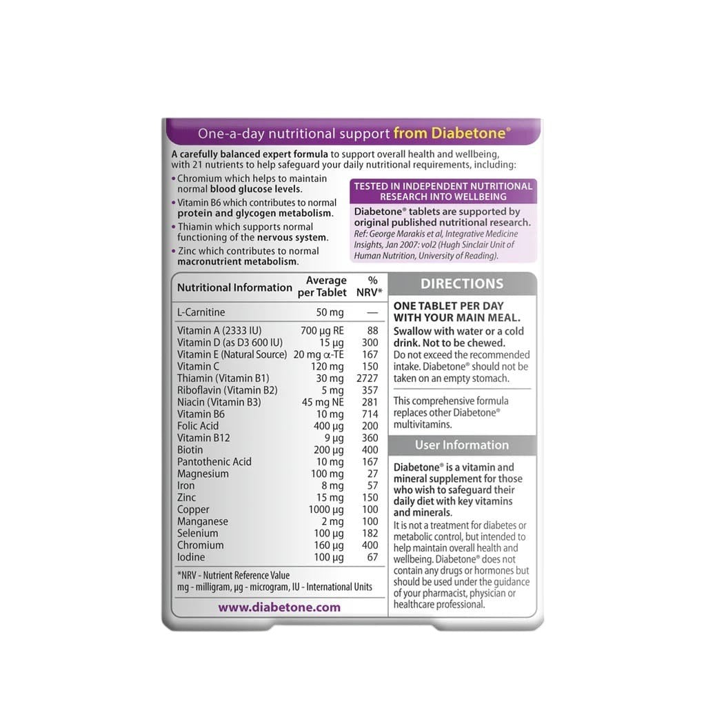 ديابيتون اوريجينال 30 قرص - Diabetone Original 30 Tablets