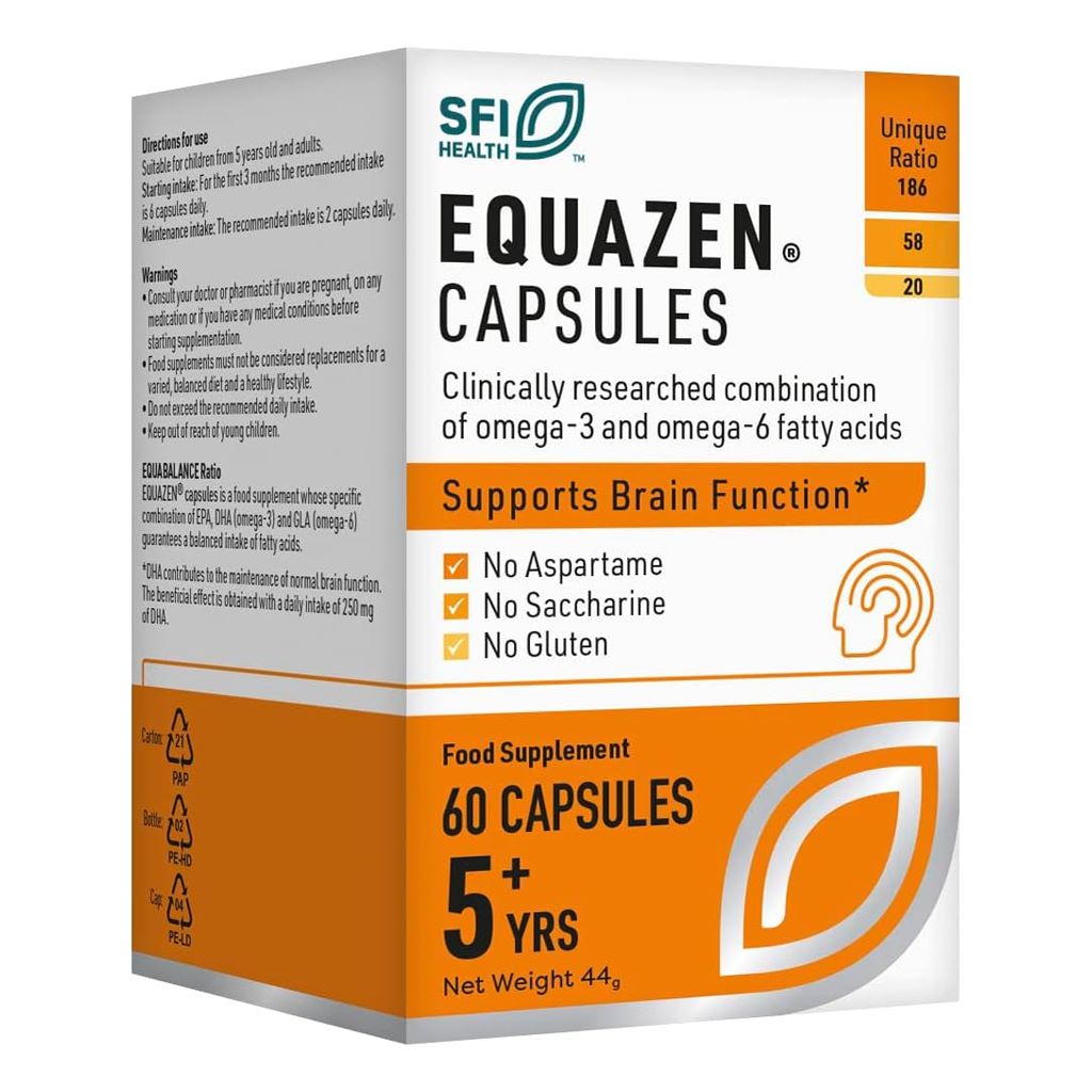 أوميجا 3 وأوميجا 6 للكبار والأطفال 60 كبسولة - Equazen 60 Capsules