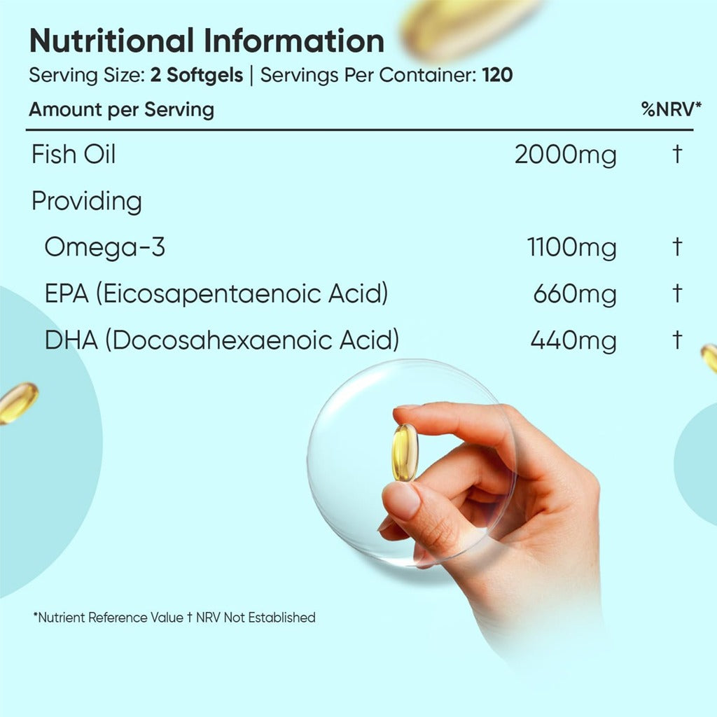 أوميجا 3 زيت السمك 2000 مجم 240 كبسولة - WeightWorld Omega 3 Fish Oil 2000 mg 240 Softgels
