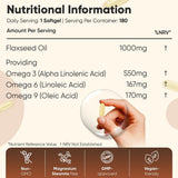Flaxseed Oil Capsules 1000 mg 180 Capsules - Weight World Flaxseed Oil 1000 mg 180 Softgels 