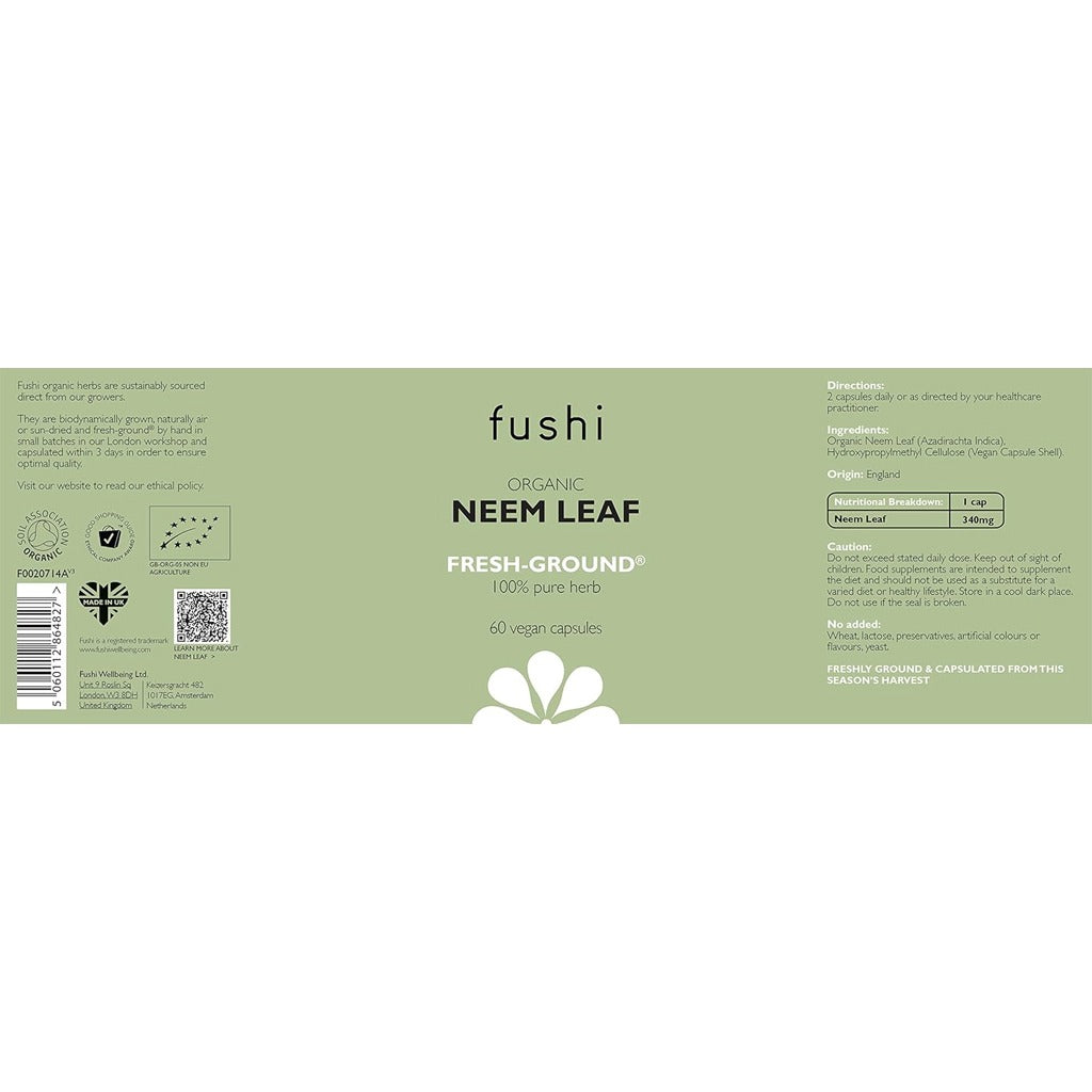 Fushi Organic Neem Leaf 60 Capsules